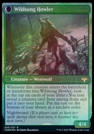 Howlpack Piper // Wildsong Howler [Innistrad: Crimson Vow Prerelease Promos] | L.A. Mood Comics and Games
