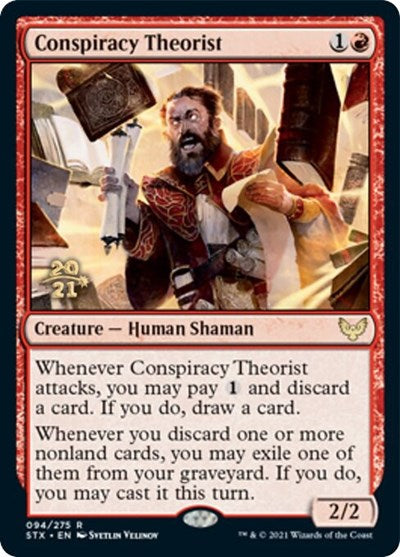 Conspiracy Theorist [Strixhaven: School of Mages Prerelease Promos] | L.A. Mood Comics and Games
