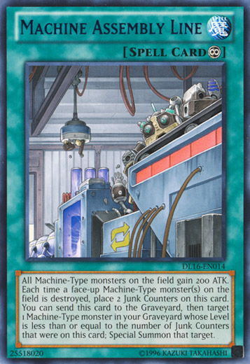 Machine Assembly Line (Blue) [DL16-EN014] Rare | L.A. Mood Comics and Games