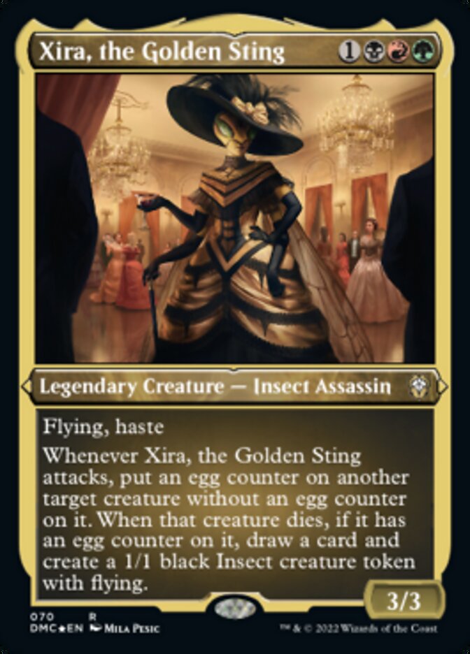 Xira, the Golden Sting (Foil Etched) [Dominaria United Commander] | L.A. Mood Comics and Games