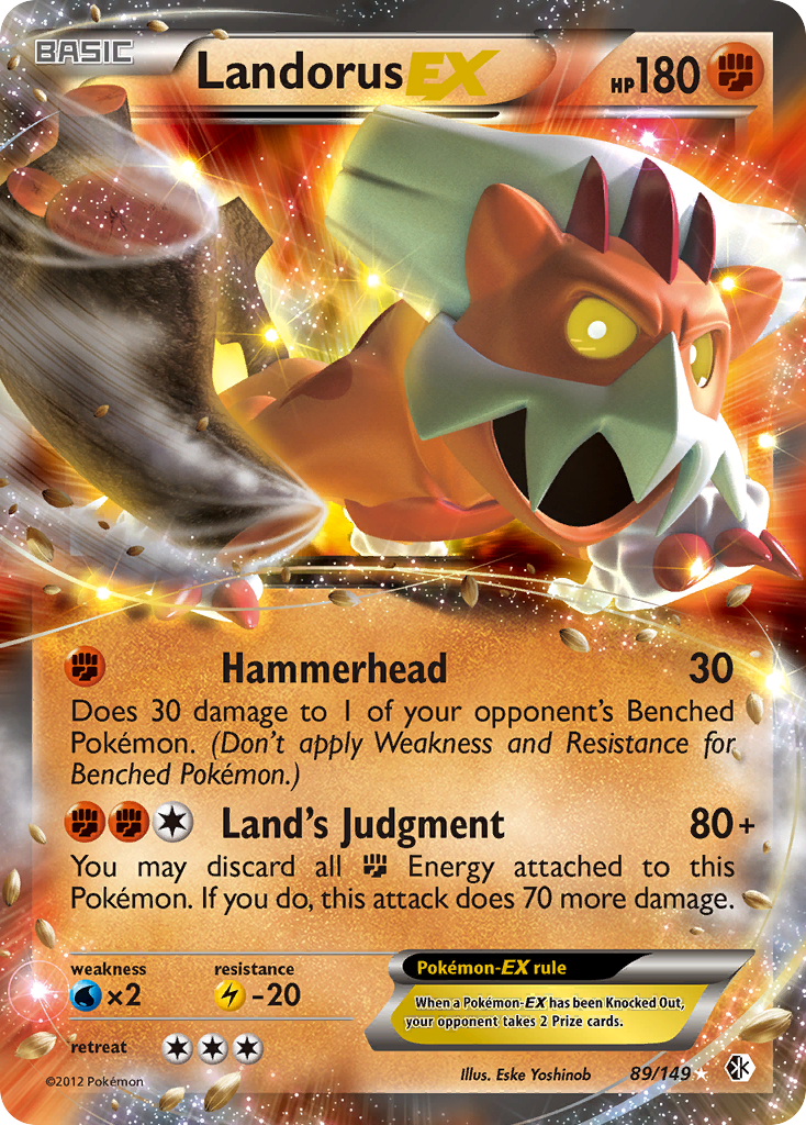 Landorus EX (89/149) [Black & White: Boundaries Crossed] | L.A. Mood Comics and Games