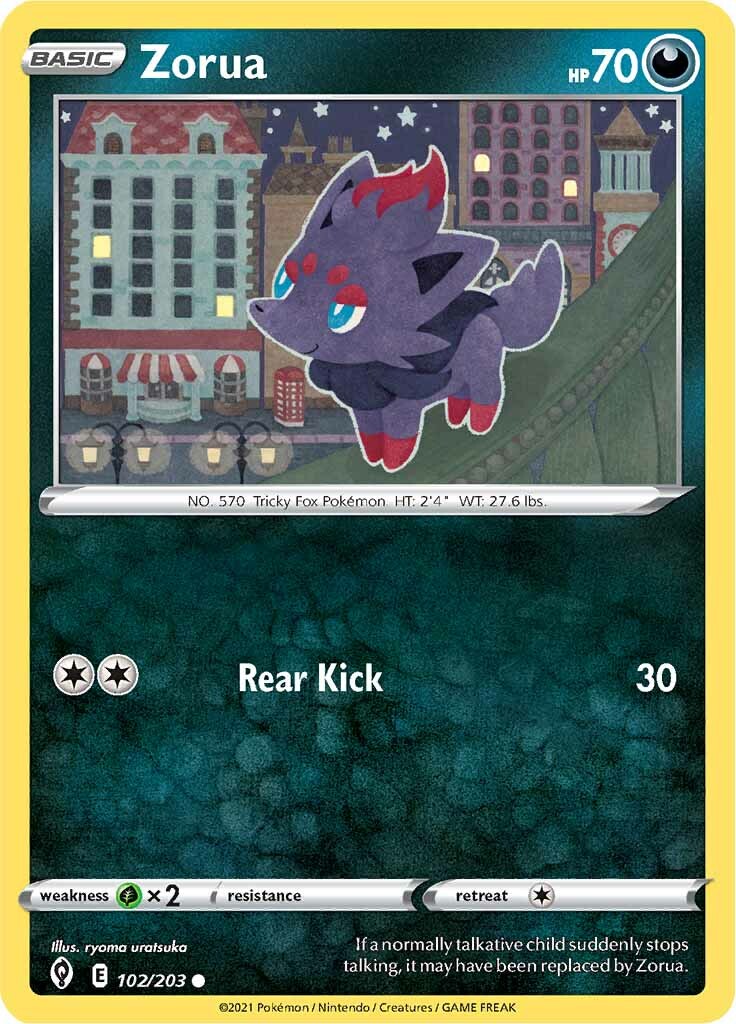 Zorua (102/203) [Sword & Shield: Evolving Skies] | L.A. Mood Comics and Games