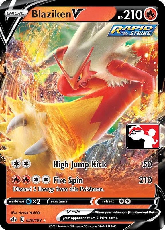 Blaziken V (020/198) [Prize Pack Series One] | L.A. Mood Comics and Games