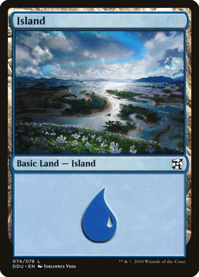 Island (74) [Duel Decks: Elves vs. Inventors] | L.A. Mood Comics and Games