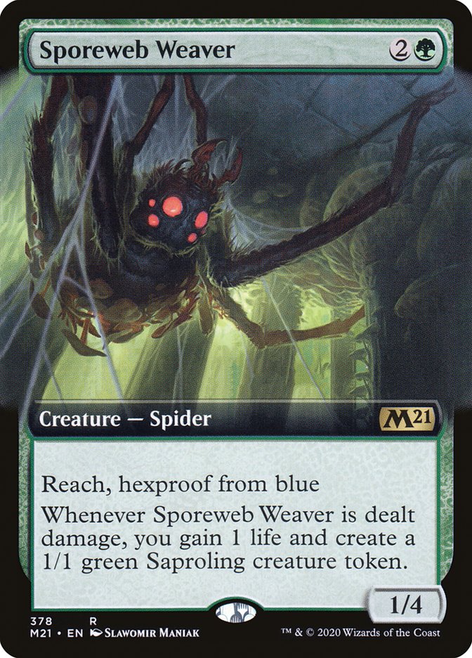 Sporeweb Weaver (Extended Art) [Core Set 2021] | L.A. Mood Comics and Games