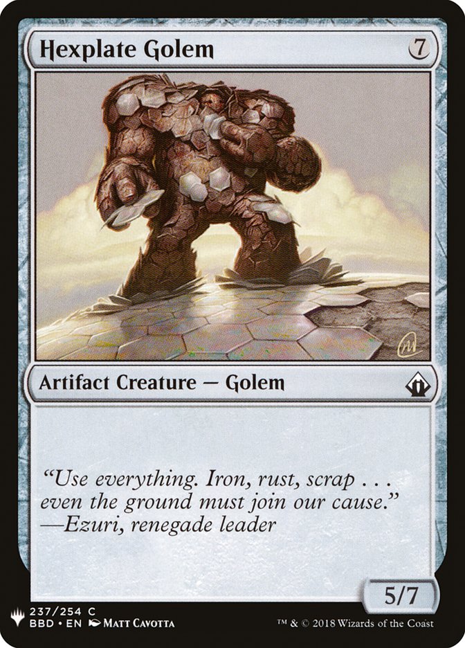 Hexplate Golem [Mystery Booster] | L.A. Mood Comics and Games