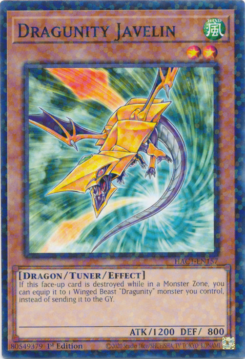 Dragunity Javelin (Duel Terminal) [HAC1-EN157] Common | L.A. Mood Comics and Games