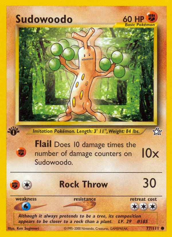 Sudowoodo (77/111) [Neo Genesis 1st Edition] | L.A. Mood Comics and Games