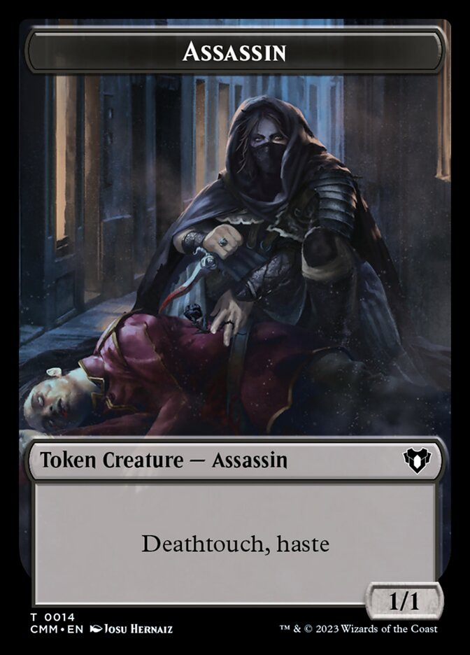 Elemental (0026) // Assassin Double-Sided Token [Commander Masters Tokens] | L.A. Mood Comics and Games