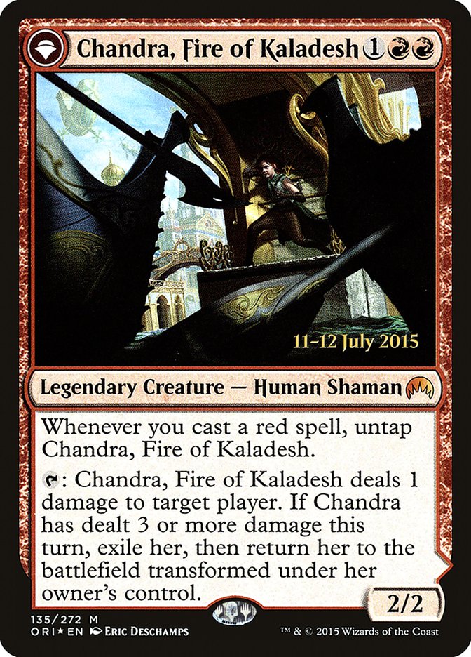 Chandra, Fire of Kaladesh // Chandra, Roaring Flame [Magic Origins Prerelease Promos] | L.A. Mood Comics and Games
