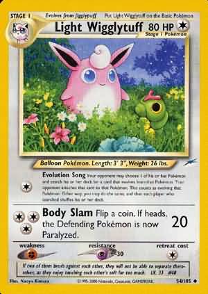 Light Wigglytuff (54/105) [Neo Destiny Unlimited] | L.A. Mood Comics and Games