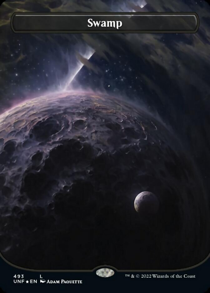 Swamp (493) (Orbital Space-ic Land) (Galaxy Foil) [Unfinity] | L.A. Mood Comics and Games