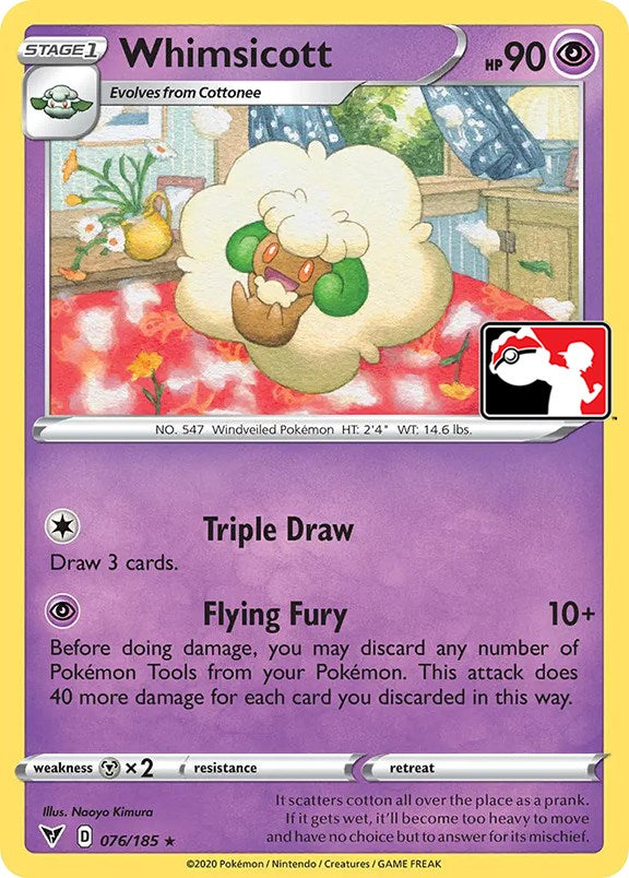 Whimsicott (076/185) [Prize Pack Series One] | L.A. Mood Comics and Games