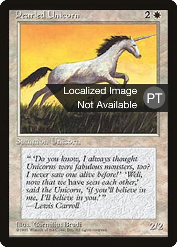 Pearled Unicorn [Fourth Edition (Foreign Black Border)] | L.A. Mood Comics and Games