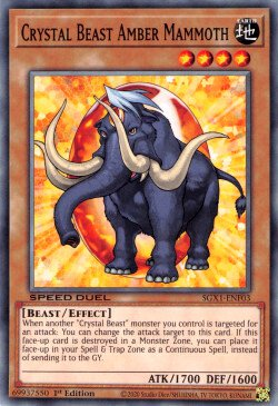 Crystal Beast Amber Mammoth [SGX1-ENF03] Common | L.A. Mood Comics and Games