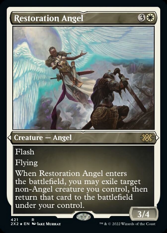 Restoration Angel (Foil Etched) [Double Masters 2022] | L.A. Mood Comics and Games