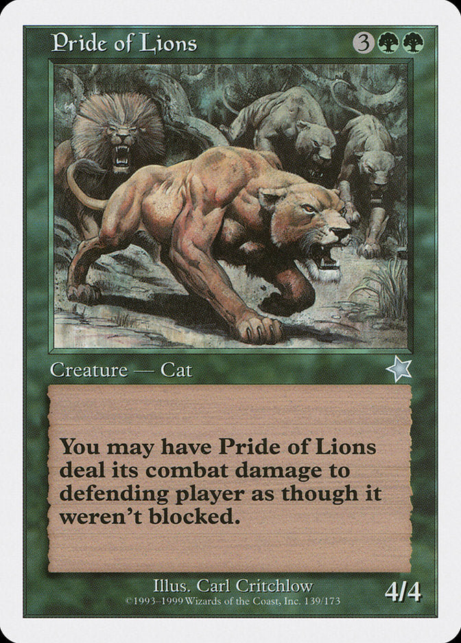 Pride of Lions [Starter 1999] | L.A. Mood Comics and Games