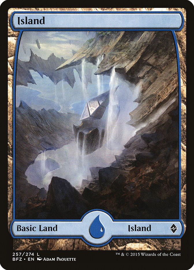 Island (257) (Full Art) [Battle for Zendikar] | L.A. Mood Comics and Games