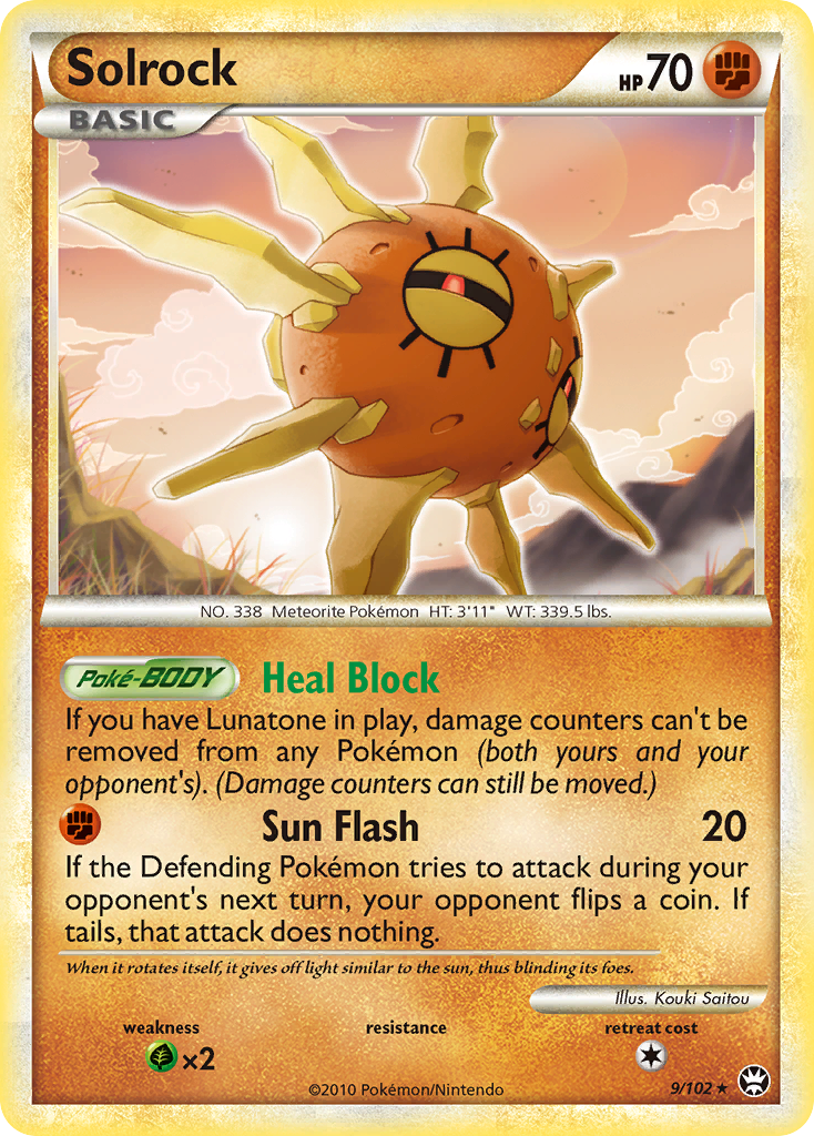 Solrock (9/102) [HeartGold & SoulSilver: Triumphant] | L.A. Mood Comics and Games