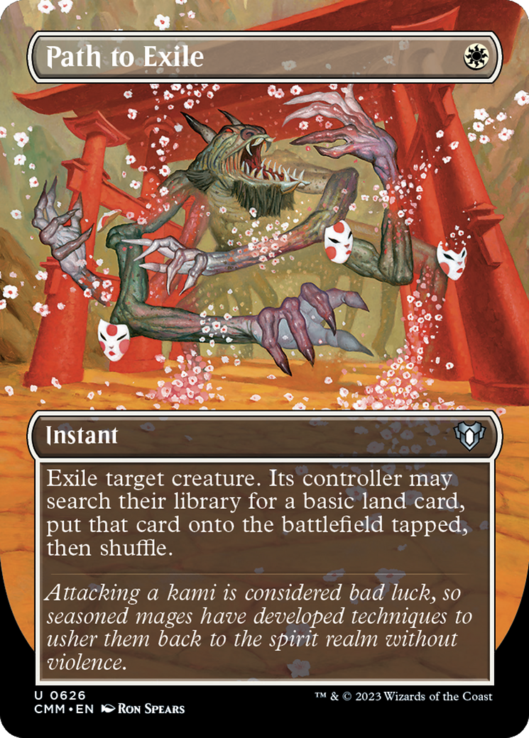 Path to Exile (Borderless Alternate Art) [Commander Masters] | L.A. Mood Comics and Games