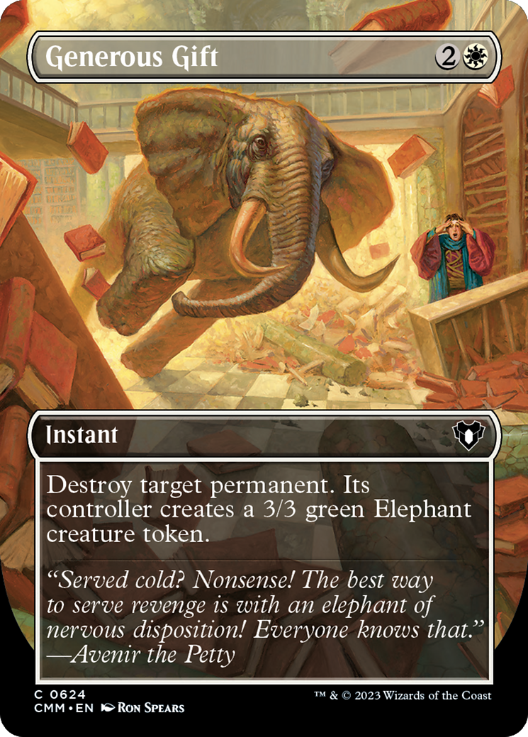 Generous Gift (Borderless Alternate Art) [Commander Masters] | L.A. Mood Comics and Games