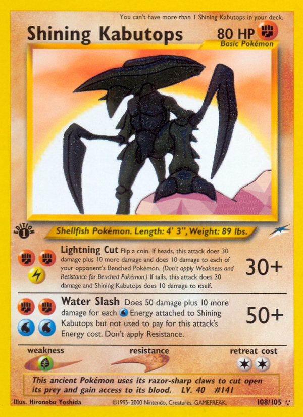 Shining Kabutops (108/105) [Neo Destiny 1st Edition] | L.A. Mood Comics and Games