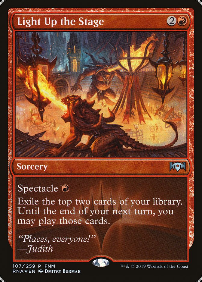 Light Up the Stage (FNM) [Ravnica Allegiance Promos] | L.A. Mood Comics and Games