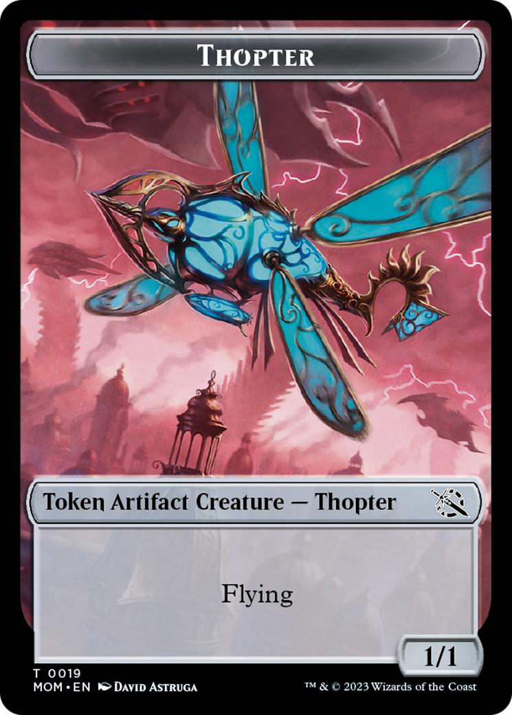First Mate Ragavan // Thopter Double-Sided Token [March of the Machine Tokens] | L.A. Mood Comics and Games