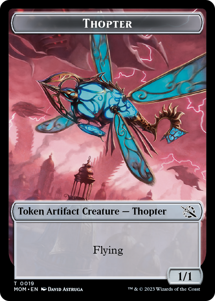 Elemental (9) // Thopter Double-Sided Token [March of the Machine Tokens] | L.A. Mood Comics and Games