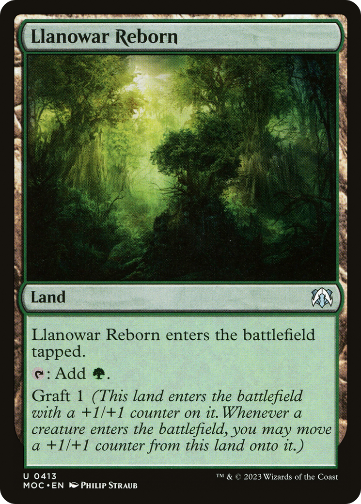 Llanowar Reborn [March of the Machine Commander] | L.A. Mood Comics and Games