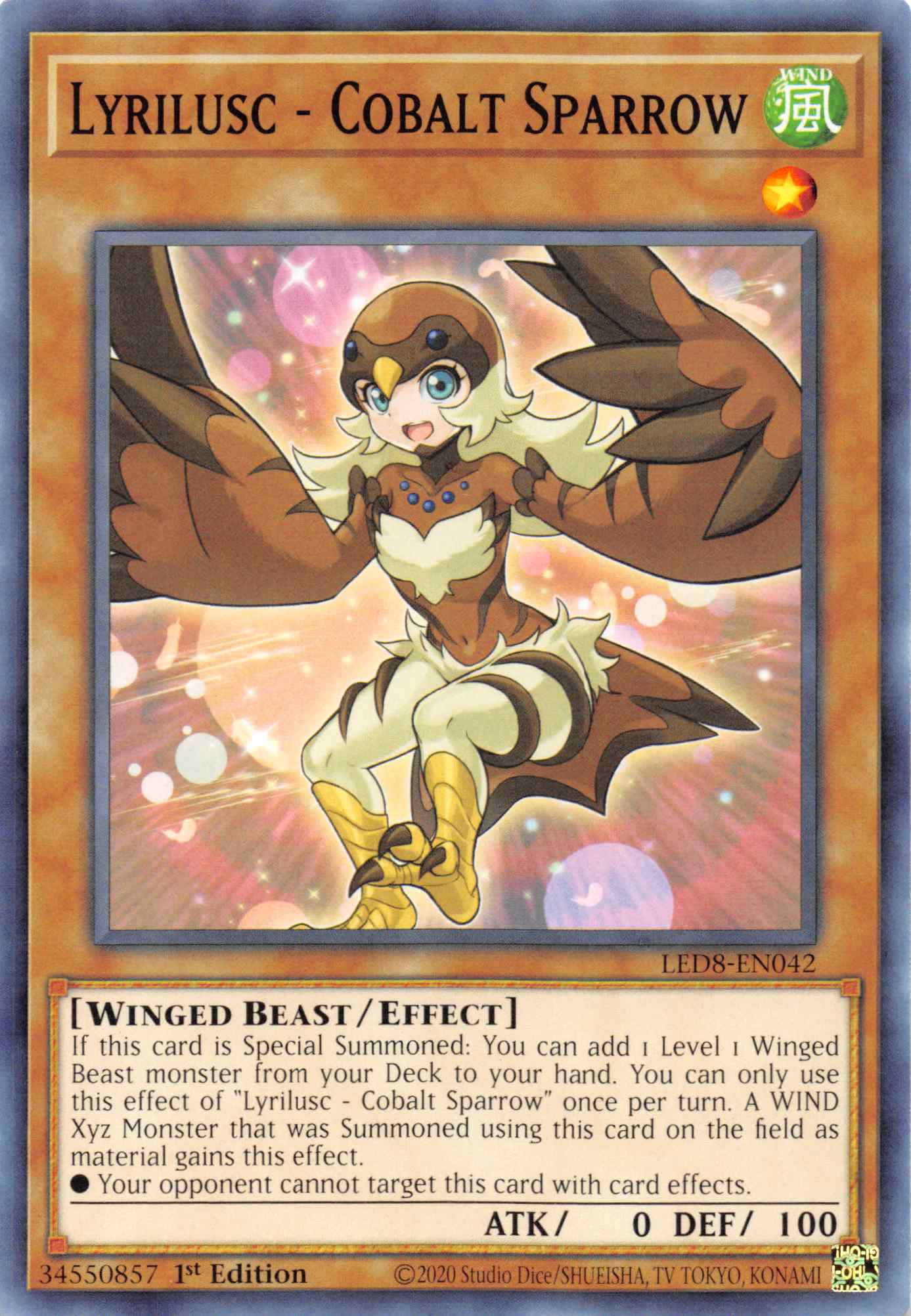 Lyrilusc - Cobalt Sparrow [LED8-EN042] Common | L.A. Mood Comics and Games