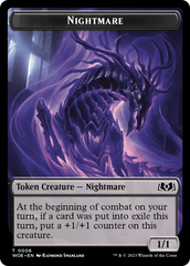 Nightmare // Food (0012) Double-Sided Token [Wilds of Eldraine Tokens] | L.A. Mood Comics and Games