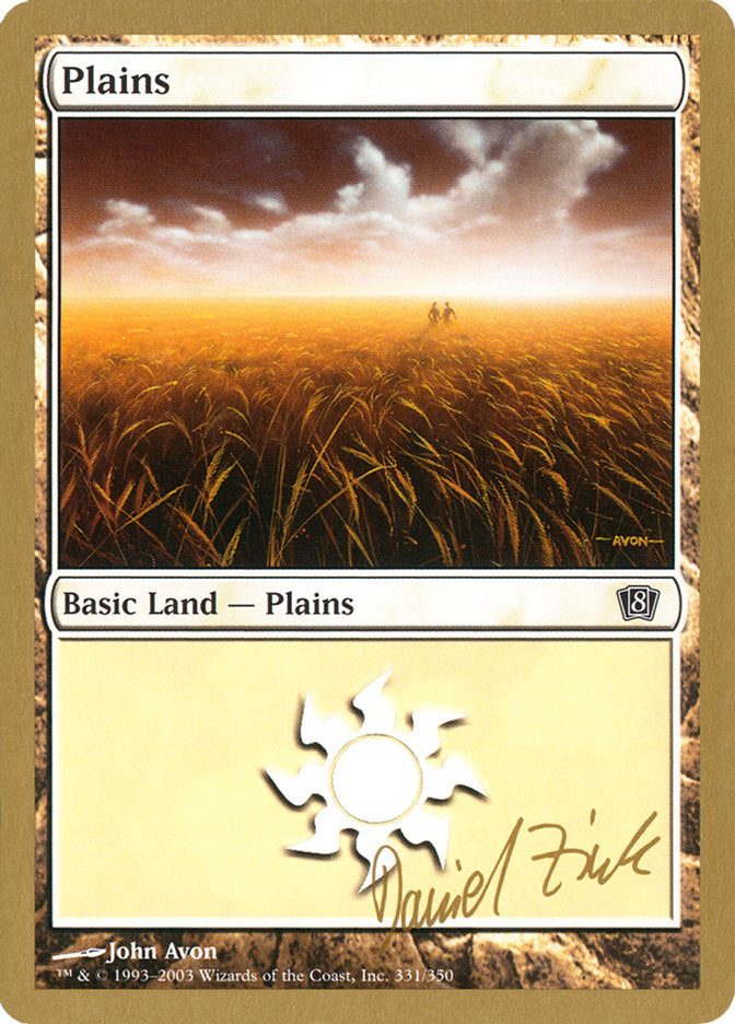 Plains (dz331) (Daniel Zink) [World Championship Decks 2003] | L.A. Mood Comics and Games