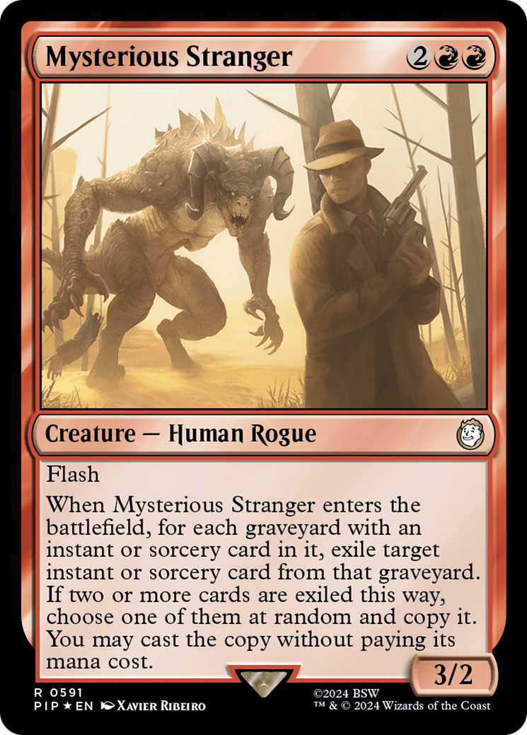 Mysterious Stranger (Surge Foil) [Fallout] | L.A. Mood Comics and Games