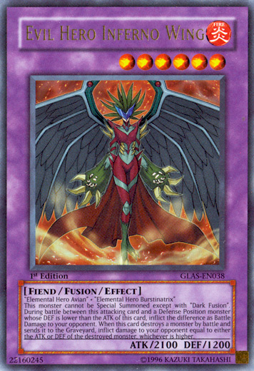 Evil Hero Inferno Wing [GLAS-EN038] Ultra Rare | L.A. Mood Comics and Games