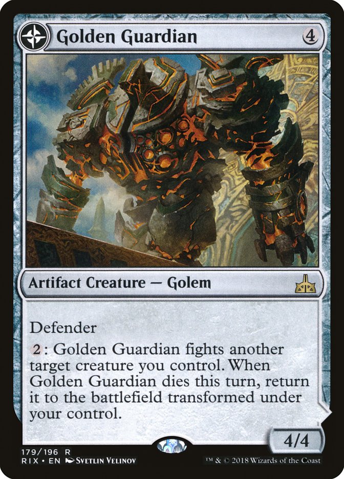 Golden Guardian // Gold-Forge Garrison [Rivals of Ixalan] | L.A. Mood Comics and Games