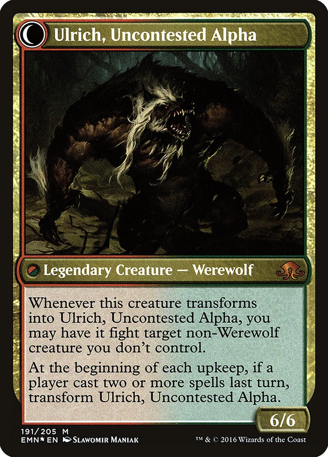 Ulrich of the Krallenhorde // Ulrich, Uncontested Alpha [Eldritch Moon Prerelease Promos] | L.A. Mood Comics and Games