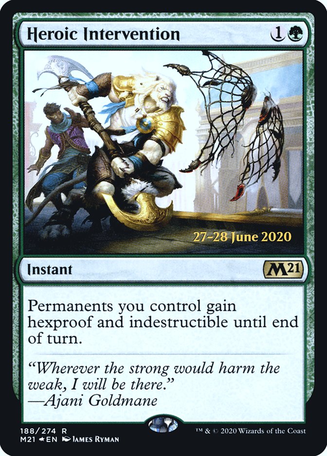 Heroic Intervention [Core Set 2021 Prerelease Promos] | L.A. Mood Comics and Games