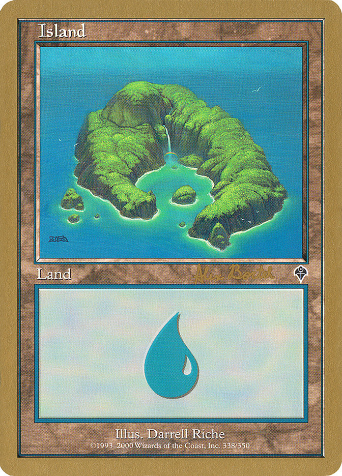 Island (ab338) (Alex Borteh) [World Championship Decks 2001] | L.A. Mood Comics and Games