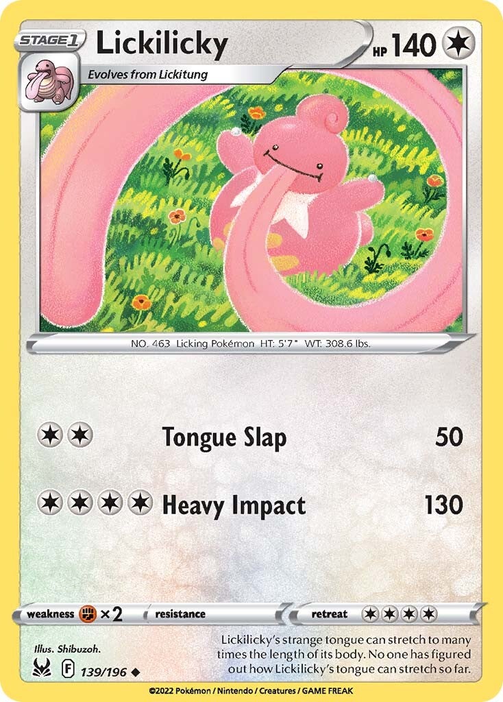 Lickilicky (139/196) [Sword & Shield: Lost Origin] | L.A. Mood Comics and Games