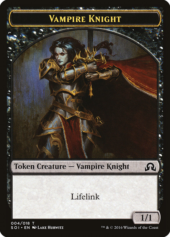 Vampire Knight Token [Shadows over Innistrad Tokens] | L.A. Mood Comics and Games