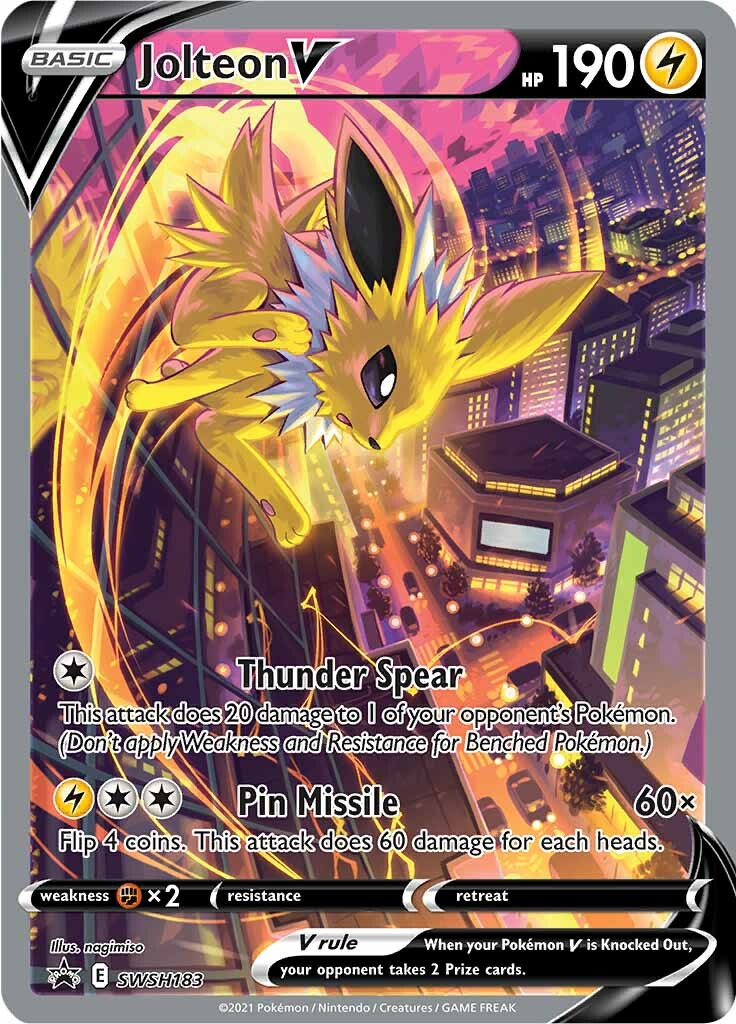 Jolteon V (SWSH183) [Sword & Shield: Black Star Promos] | L.A. Mood Comics and Games