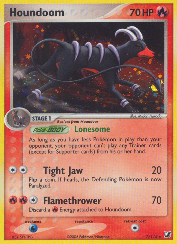 Houndoom (7/115) [EX: Unseen Forces] | L.A. Mood Comics and Games