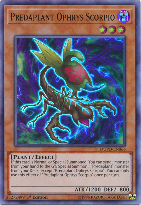 Predaplant Ophrys Scorpio [DUPO-EN066] Ultra Rare | L.A. Mood Comics and Games