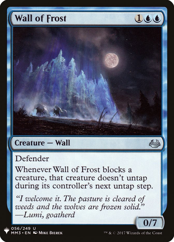 Wall of Frost [Mystery Booster] | L.A. Mood Comics and Games