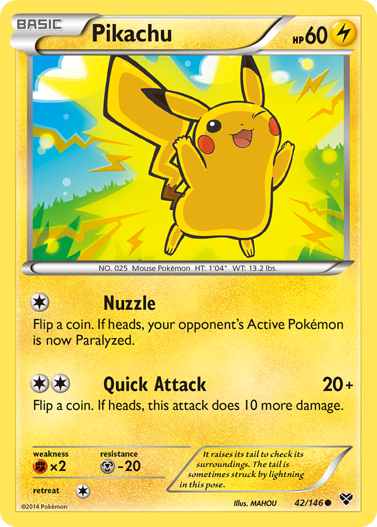 Pikachu (42/146) [XY: Base Set] | L.A. Mood Comics and Games