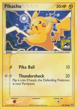 Pikachu (60/106) (2005 San Diego Comic Con) [Miscellaneous Cards] | L.A. Mood Comics and Games