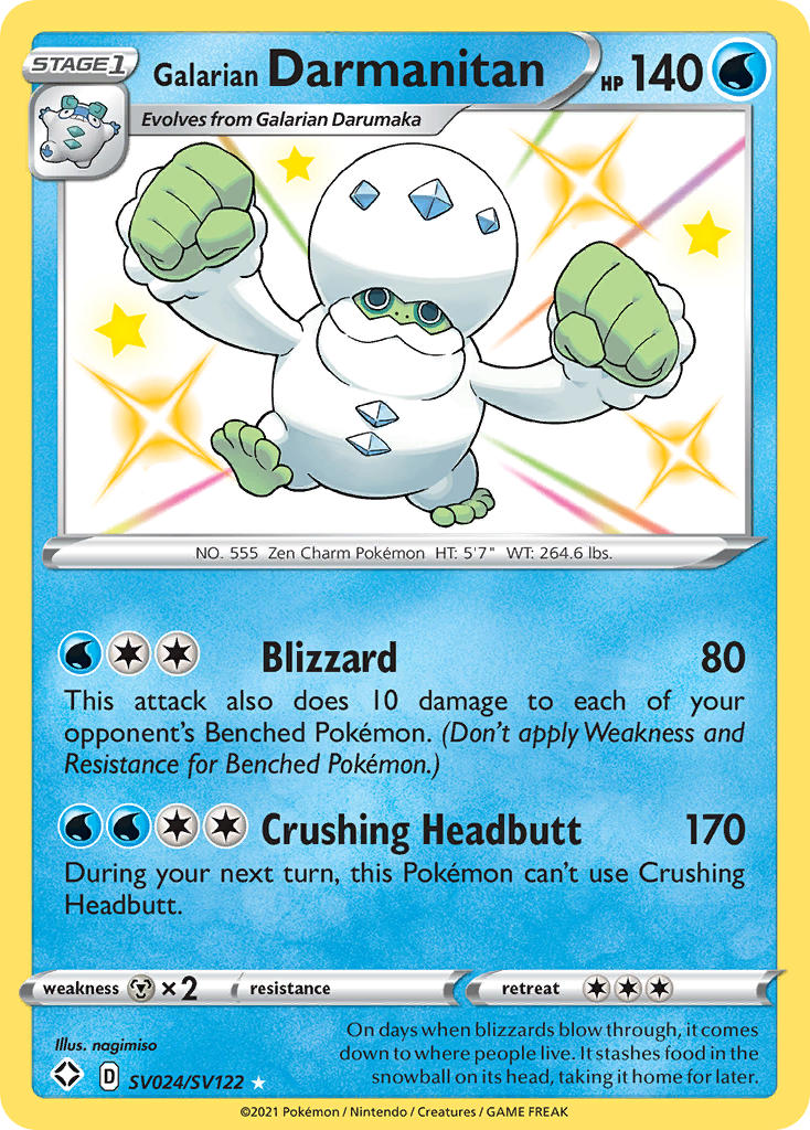 Galarian Darmanitan (SV024/SV122) [Sword & Shield: Shining Fates] | L.A. Mood Comics and Games