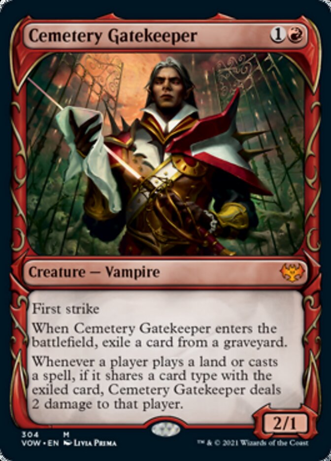 Cemetery Gatekeeper (Showcase Fang Frame) [Innistrad: Crimson Vow] | L.A. Mood Comics and Games