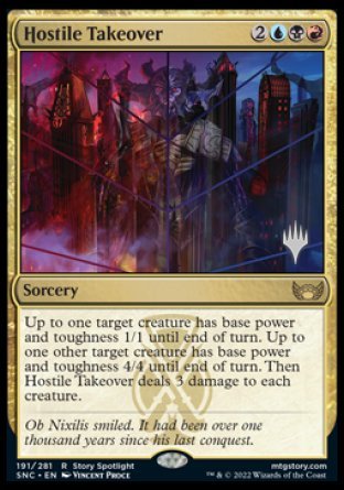 Hostile Takeover (Promo Pack) [Streets of New Capenna Promos] | L.A. Mood Comics and Games